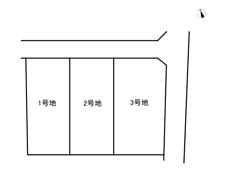 姫路市西新在家2丁目/全3区画の区画図