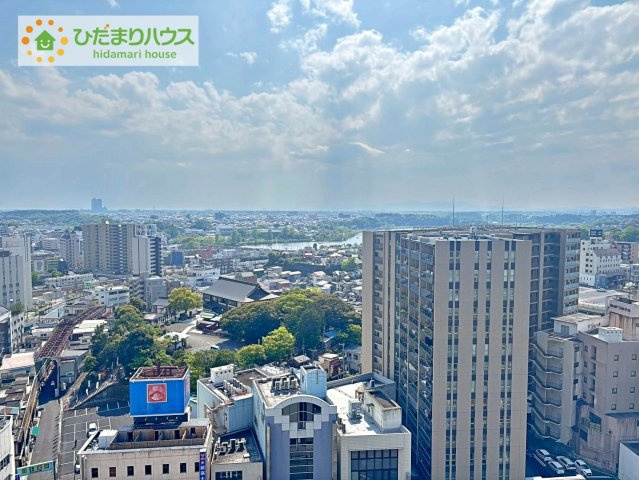 【展望】 | 三の丸グランキャッスルタワー | 南側のバルコニーからは水戸の町はもちろん、千波湖の花火も見られます！