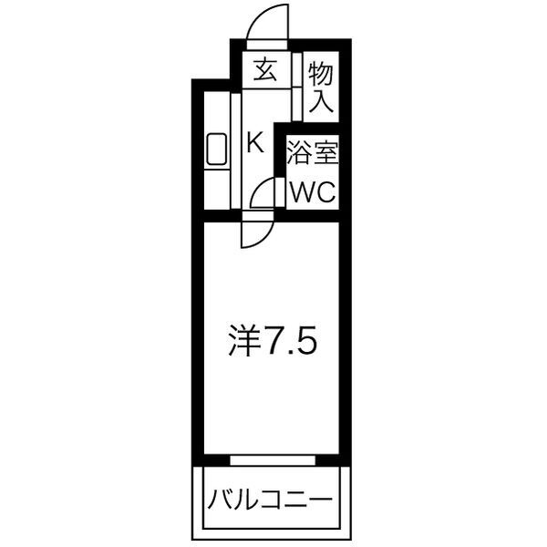 ハイツ丸利の間取り