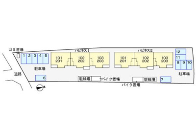【駐車場】 | ハピネス2