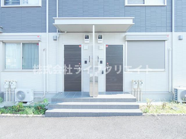 エスポワールA棟のエントランス