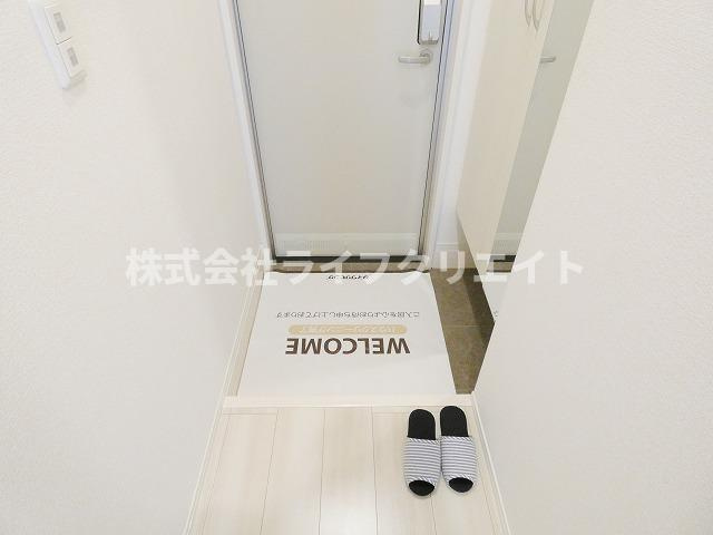 エスポワールA棟の玄関