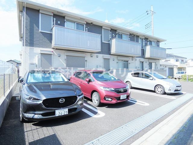 エスポワールA棟の駐車場