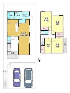【間取り】 | 大津市木の岡町31-40　中古戸建