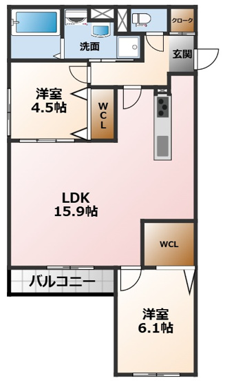 【間取り】 | クラシスト甲子園一番町Ⅰ