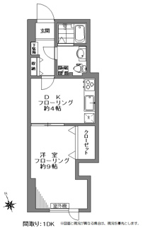 【間取り】 | プラザローヤル５ | プラザローヤル5の間取り図です。1DK