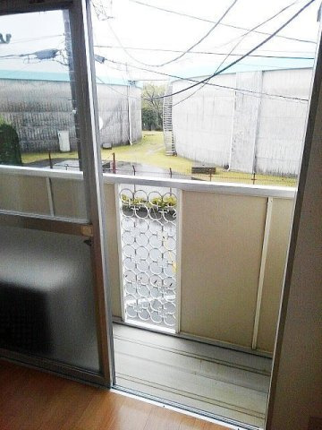 ピースフルハイツのバルコニー