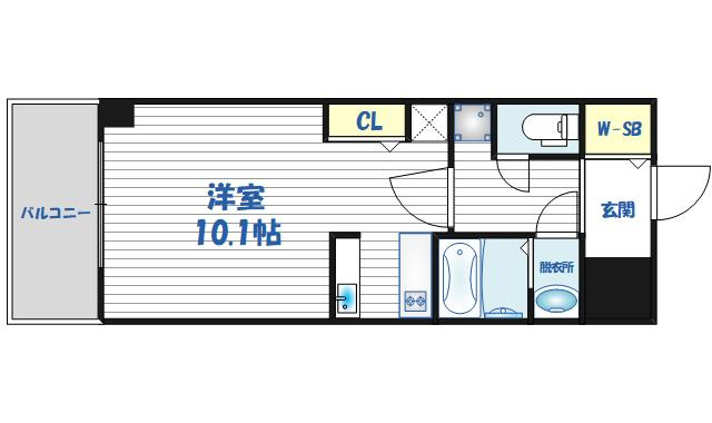【間取り】 | MELDIA CREST TAPP NAMBA WEST