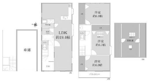 【間取り】 | 箕面市稲６丁目　中古戸建
