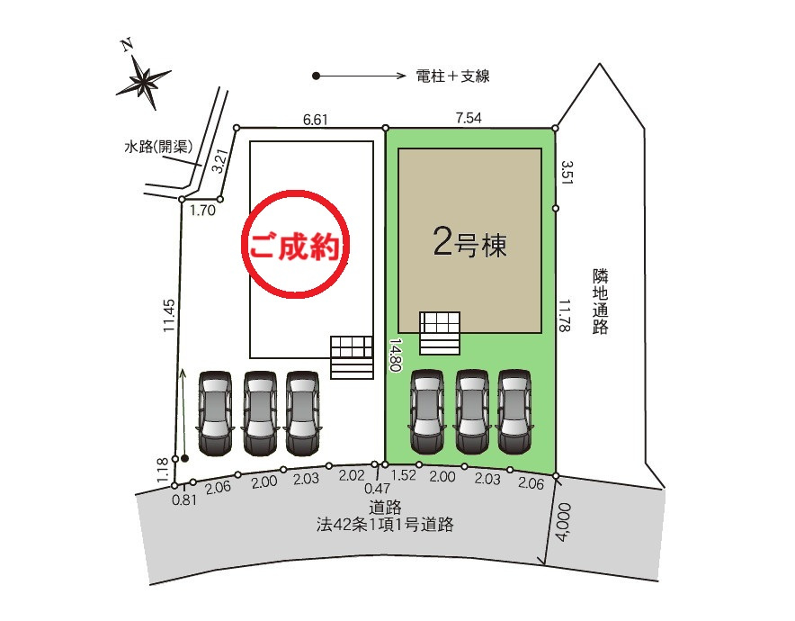御殿場市川島田第８　新築戸建　全2棟　2号棟の区画図|２号棟（最終１棟）