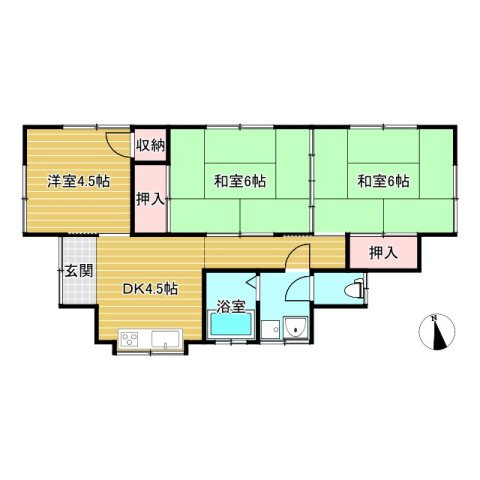 【間取り】 | 旭町貸家