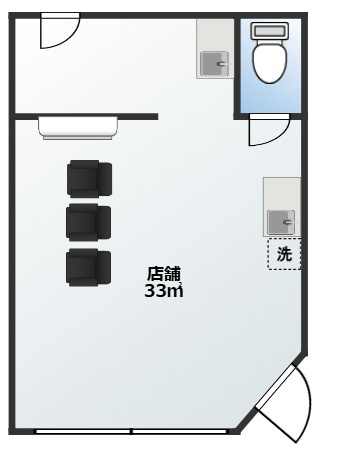 【間取り】 | 東伊興1丁目貸店舗