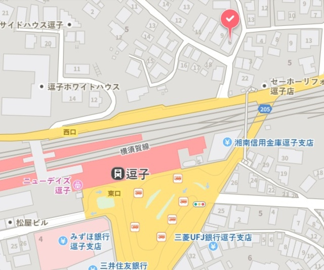 Ｍａｉｓｏｎ　Ｚｕｓｈｉの地図