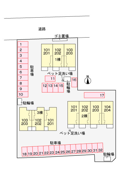 オーロラ要Ｂの駐車場|駐車場