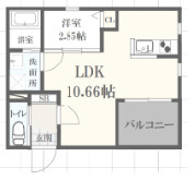 ボヌール英賀保駅前　Ⅰの間取り