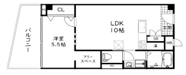 花隈ダイヤハイツの間取り