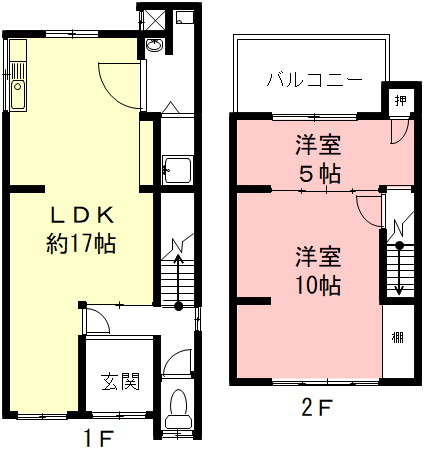 ６５０９８　岐阜市下川手中古戸建ての間取り