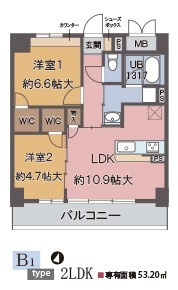 エスペランサ海老江の間取り