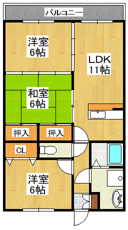 花水木KⅠの間取り