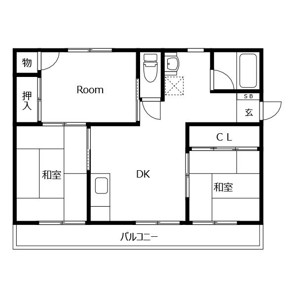 平野マンションの間取り