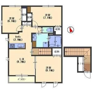 ラシーネ向日葵の間取り