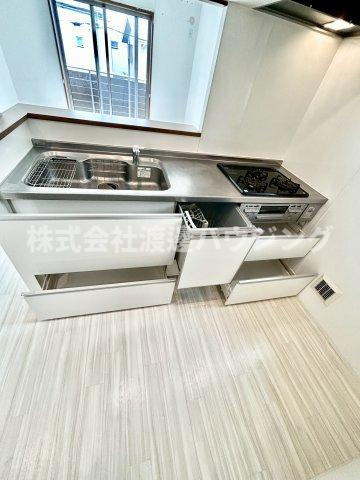 ラシーネ向日葵のキッチン|キッチン下収納