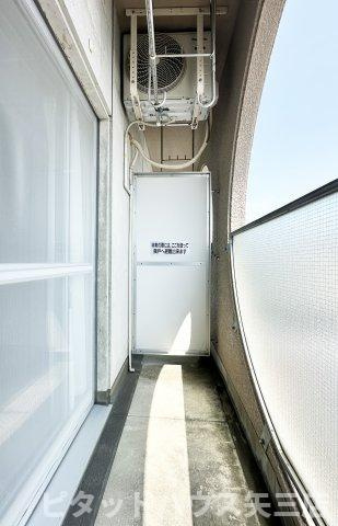 エクシード山城のバルコニー|陽当たり良好なバルコニーです