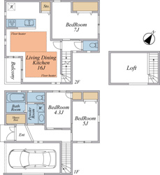 【間取り】 | ご自宅から現地まで、当社スタッフがお車にて、「お迎え・お送り」をしております。ぜひお気軽にお問い合わせくださいませ♪