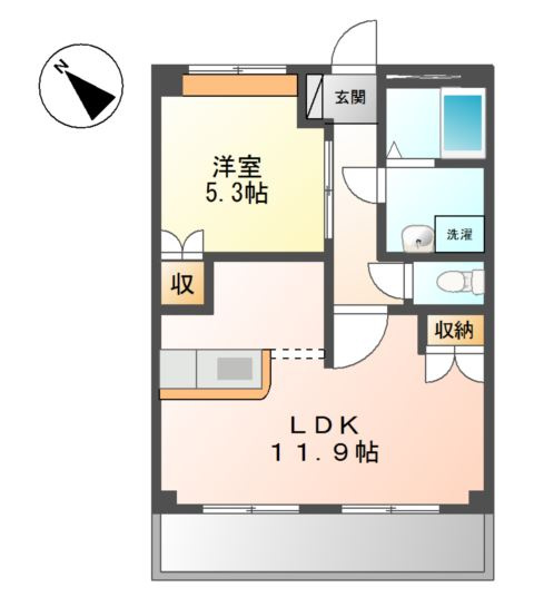 レジデンス絆の間取り