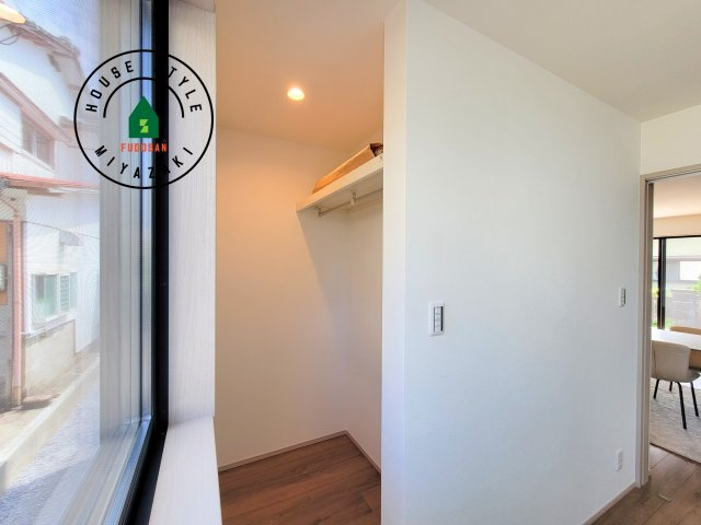 宮崎市フォレクス中西町第2-1棟（1号棟）の収納|収納が多いと、日々のお片付けも楽にできます。