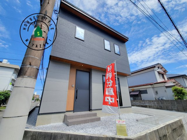 宮崎市フォレクス中西町第2-1棟（1号棟）の外観|デザイン性のある外観です。