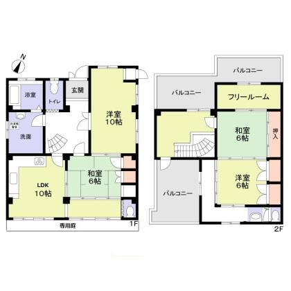 【間取り】 | 八尾市南本町2丁目戸建