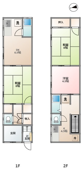 内町中古住宅（収益物件）の間取り