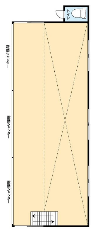 石巻町北屋敷 倉庫付貸家の間取り