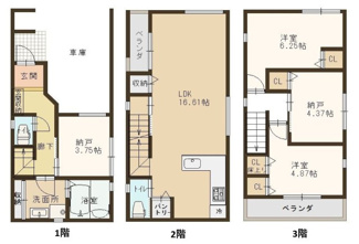 【間取り】 | AVANINA灘南通５丁目（B・C号地） | B号地