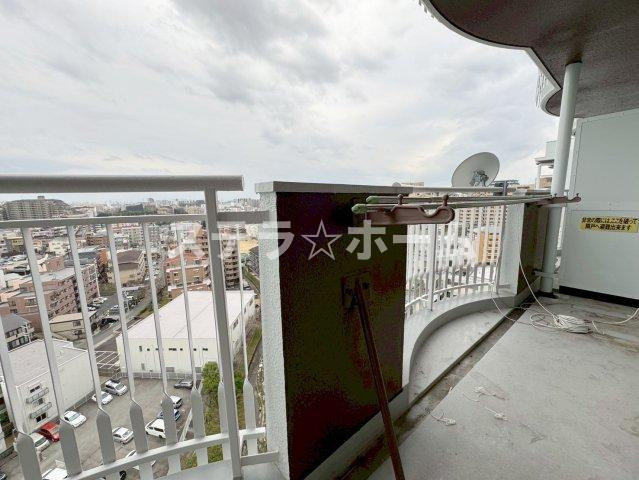 千里ロイヤルマンションのバルコニー|バルコニー付きです