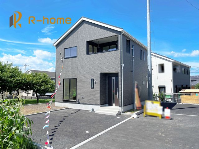 笠間市平町第4　新築戸建て　1号棟の外観|ご予約を頂ければ、『平日』はもちろん『早朝』や『夜間』もご見学可能です♪お気軽にお申し付けください♪