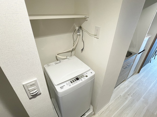 【設備】 | エスリードカレッジゲート南草津 | 洗濯機置き場（同物件別室の写真です）