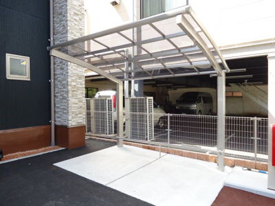 【その他共用部分】 | マイローズ松浜 | 屋根付き駐輪場