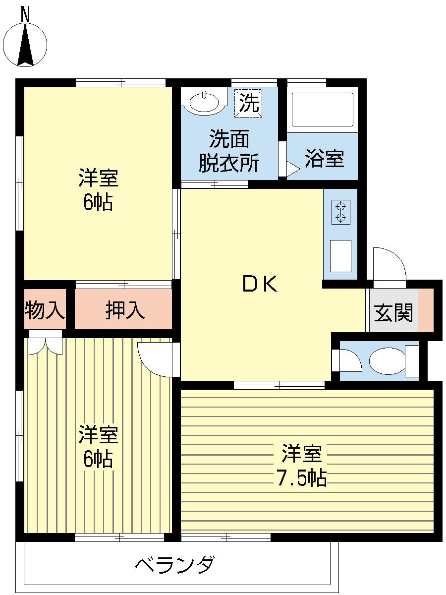 ハイツヤマダの間取り