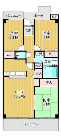 【間取り】 | サンディパークスⅠ番館 | サンディーパークスⅠ番館（GoodHome）