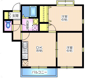 メゾン坂ノ下の洋室