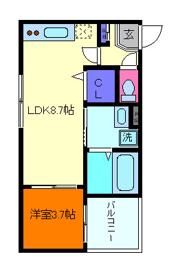ハーモニーテラス青木Ⅲの間取り
