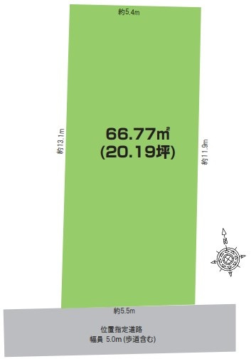 練馬区練馬4丁目　建築条件無し売地の土地図|区画図

現地ご見学希望・資料請求などお気軽にお問い合わせ下さい！
03-5990-5201