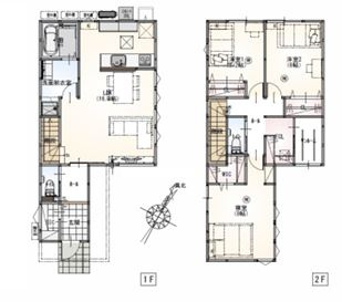 廿日市市新宮一丁目　№35070の間取り|３ＬＤＫ＋サンルーム