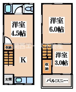 【間取り】 | 江瀬美町貸家