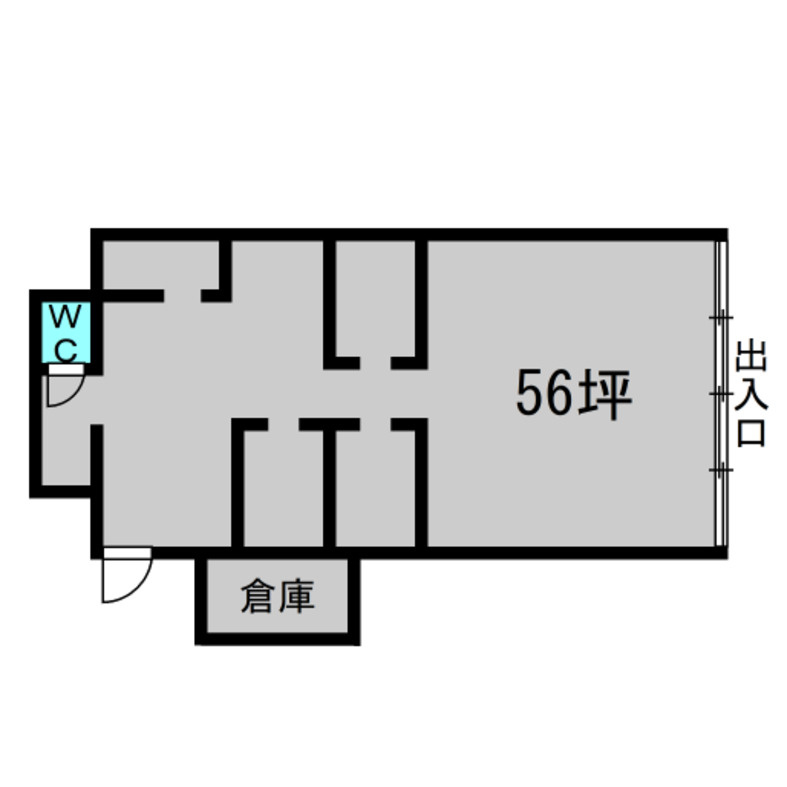 ヱヶ屋敷貸店舗の間取り