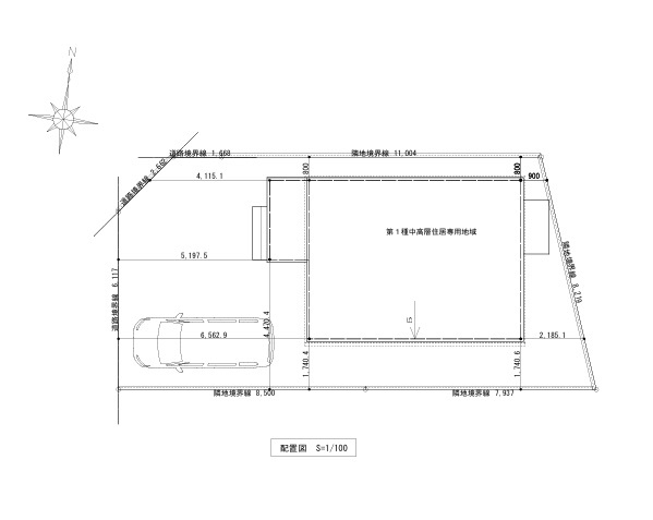 高知市石立町-6号地・建築条件付き-売土地の土地図|6号地