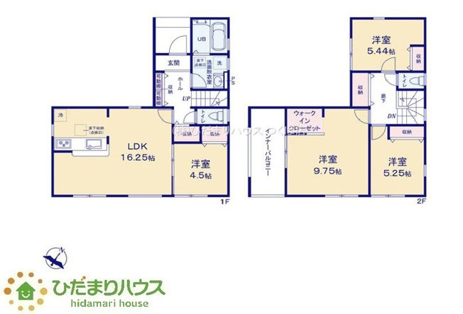 【間取り】 | 笠間駅前1期　新築戸建　1号棟 | お気に入りの服やバッグがたっぷりしまえるWIC
