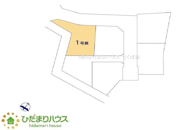 【区画図】 | 笠間駅前1期　新築戸建　1号棟 | 4台駐車できるゆとりのカースペース完備
